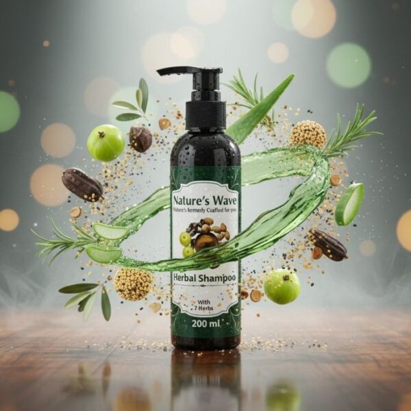 Nature's Wave - Herbal Shampoo with 7 Herbs 200ml