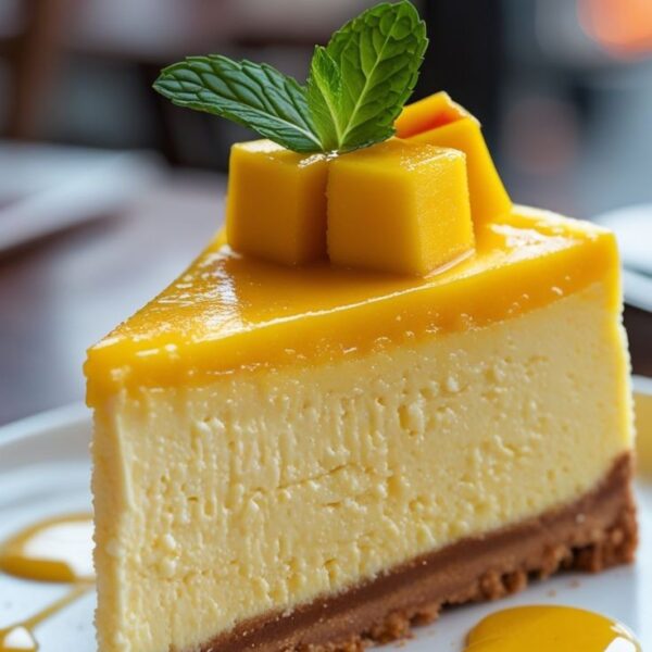 Mango Cheese Slice Cake